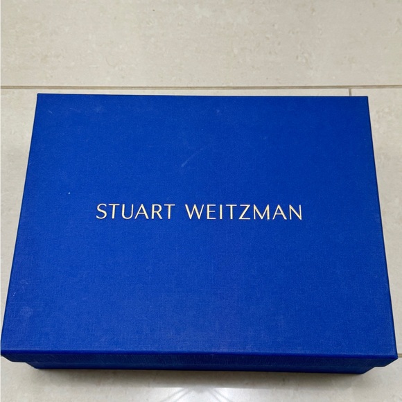 Stuart Weitzman Sutton Blue and Orange Heeled Sandals - Picture 5 of 5